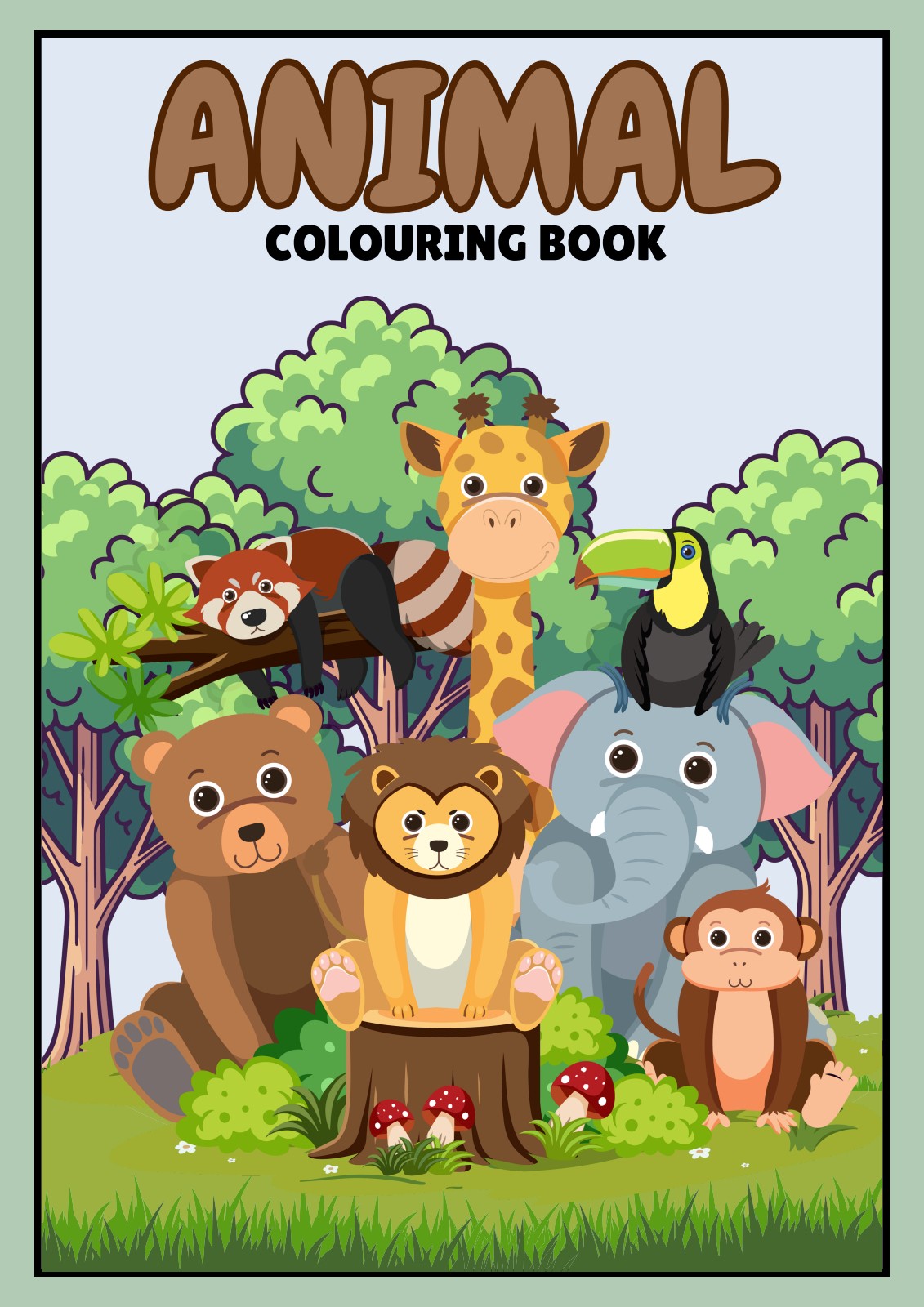 Animal Adventures Colour-In Book | Colouring Book for Kids | Curious ...